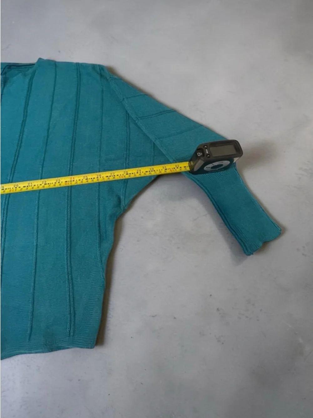Magaschoni Teal Crew Neck Sweater